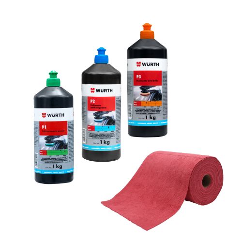 KIT PULIMENTOS + ROLLO DE MICROFIBRA DE REGALO