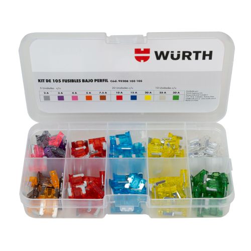 KIT DE 105 FUSIBLES BAJO PERFIL