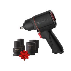 ATORNILLADORA DE IMPACTO 3/8" PLUS + 5 TUBOS  DE REGALO