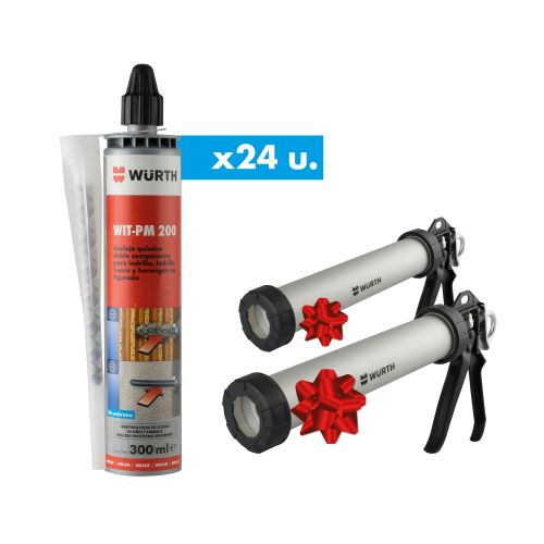 KIT PREMIUM "ANCLAJE QUIMICO + 2 PISTOLA DE REGALO"