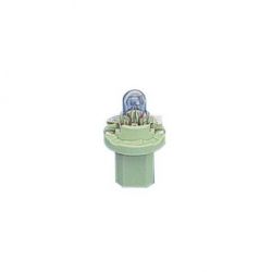 LAMP. ZOCALO PLAST VERDE 12V 2W