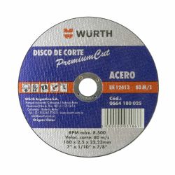 DISCO DE CORTE PREMIUM PARA ACERO