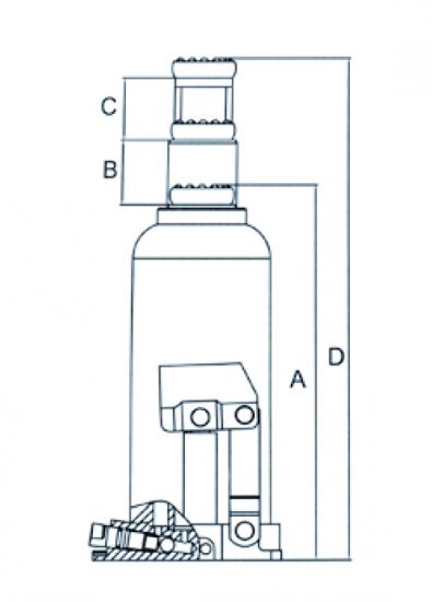 GATO BOTELLA HIDRONEUMÁTICO 30T 2